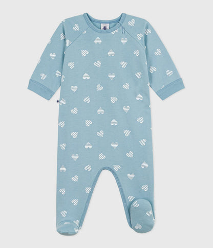 Pyjama zip bébé en molleton