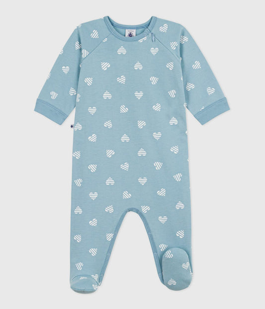 Pyjama zip bébé en molleton