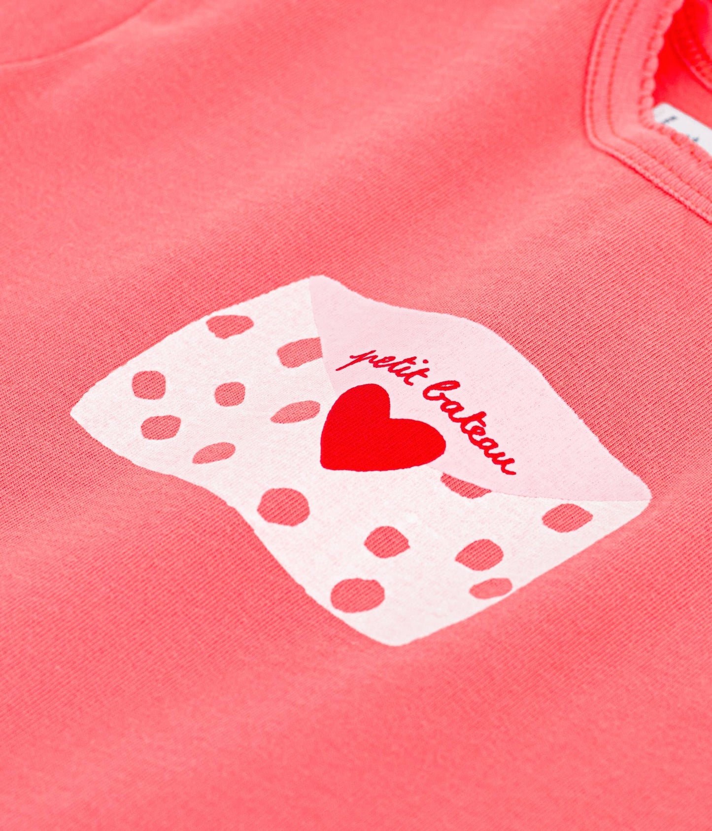 Tee-shirt bébé fille en coton à manches courtes à motif