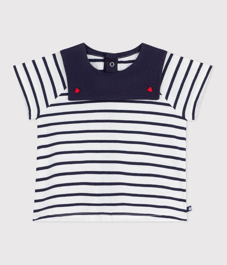 Blouse bébé en coton manches courtes