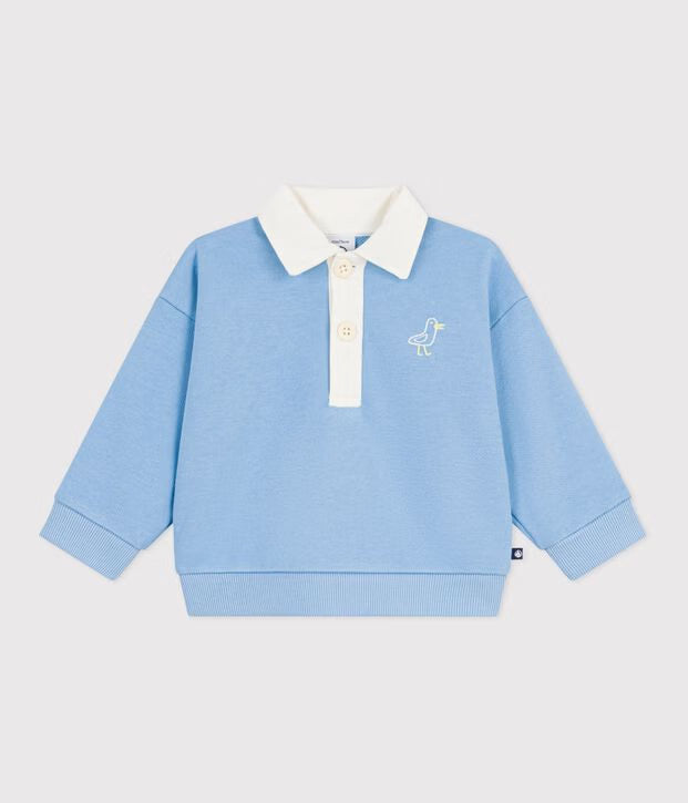 Sweatshirt bébé en coton à motif
