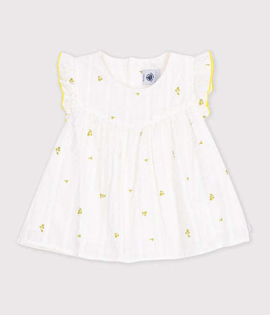 Blouse bébé en coton sans manches en coton