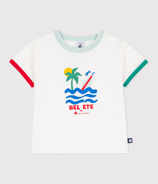 T-shirt manches courtes motif bel été