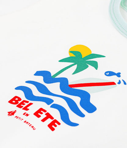 T-shirt manches courtes motif bel été