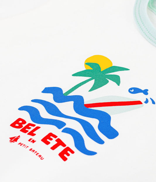 T-shirt manches courtes motif bel été