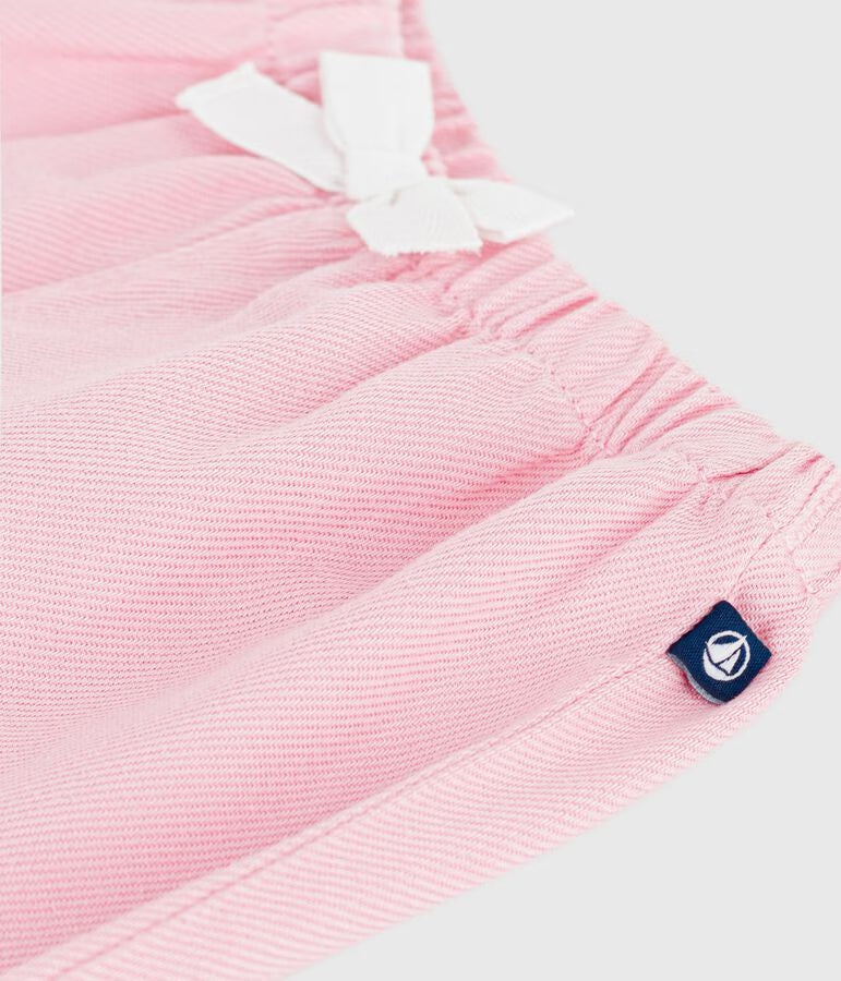 Pantalon en coton uni