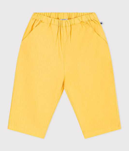 Pantalon bébé en coton/lin