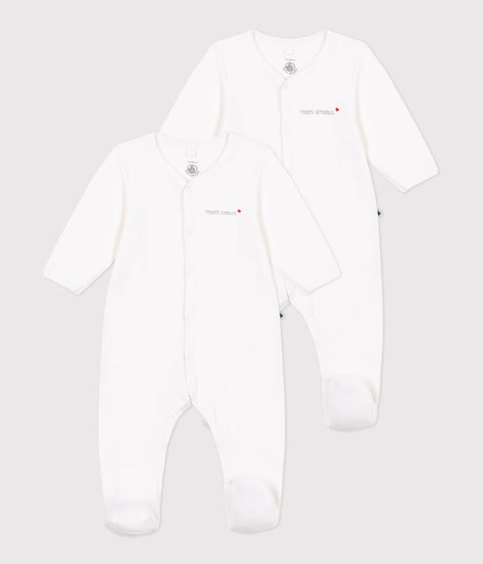 Lot de pyjamas bébé en velours