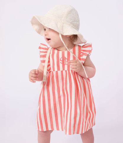 Robe bébé en coton avec son bloomer