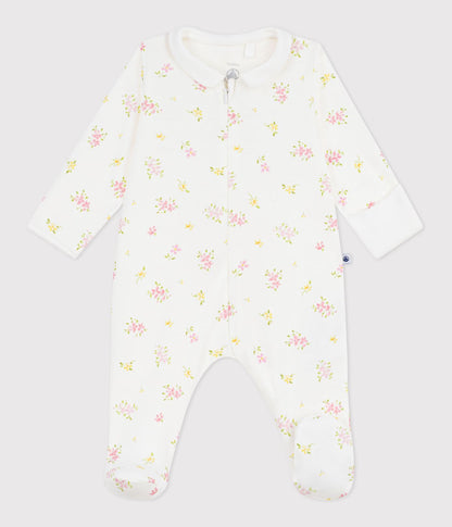 Pyjama zippé bébé en coton à col