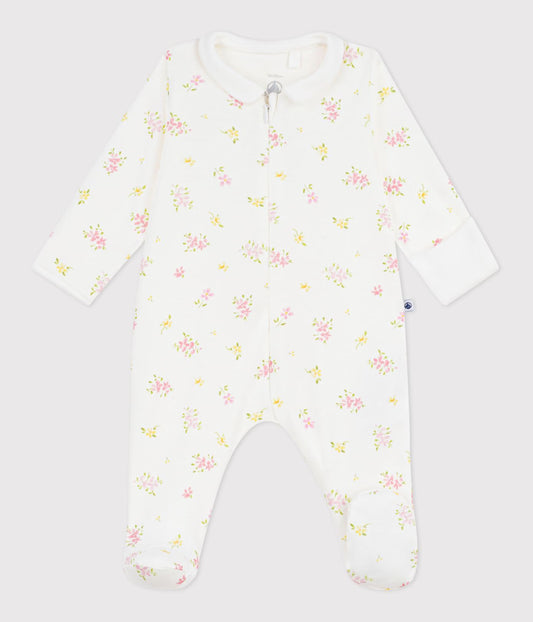 Pyjama zippé bébé en coton à col