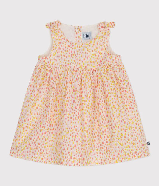 Robe bébé en coton sans manches