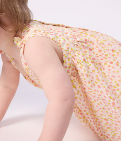 Robe bébé en coton sans manches