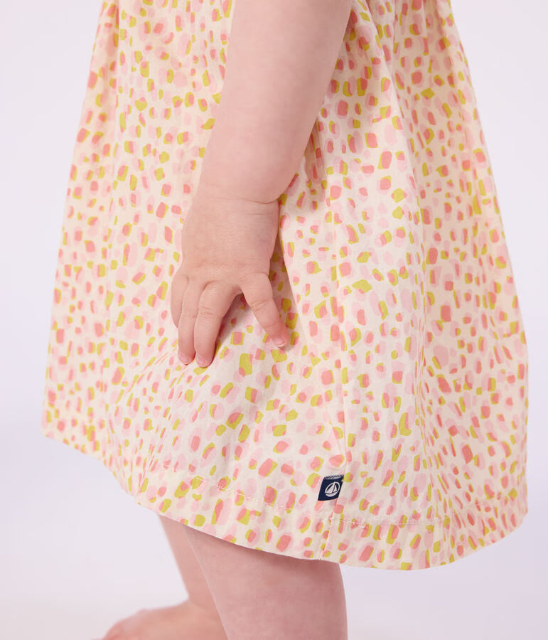 Robe bébé en coton sans manches