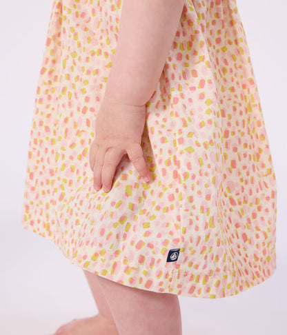 Robe bébé en coton sans manches