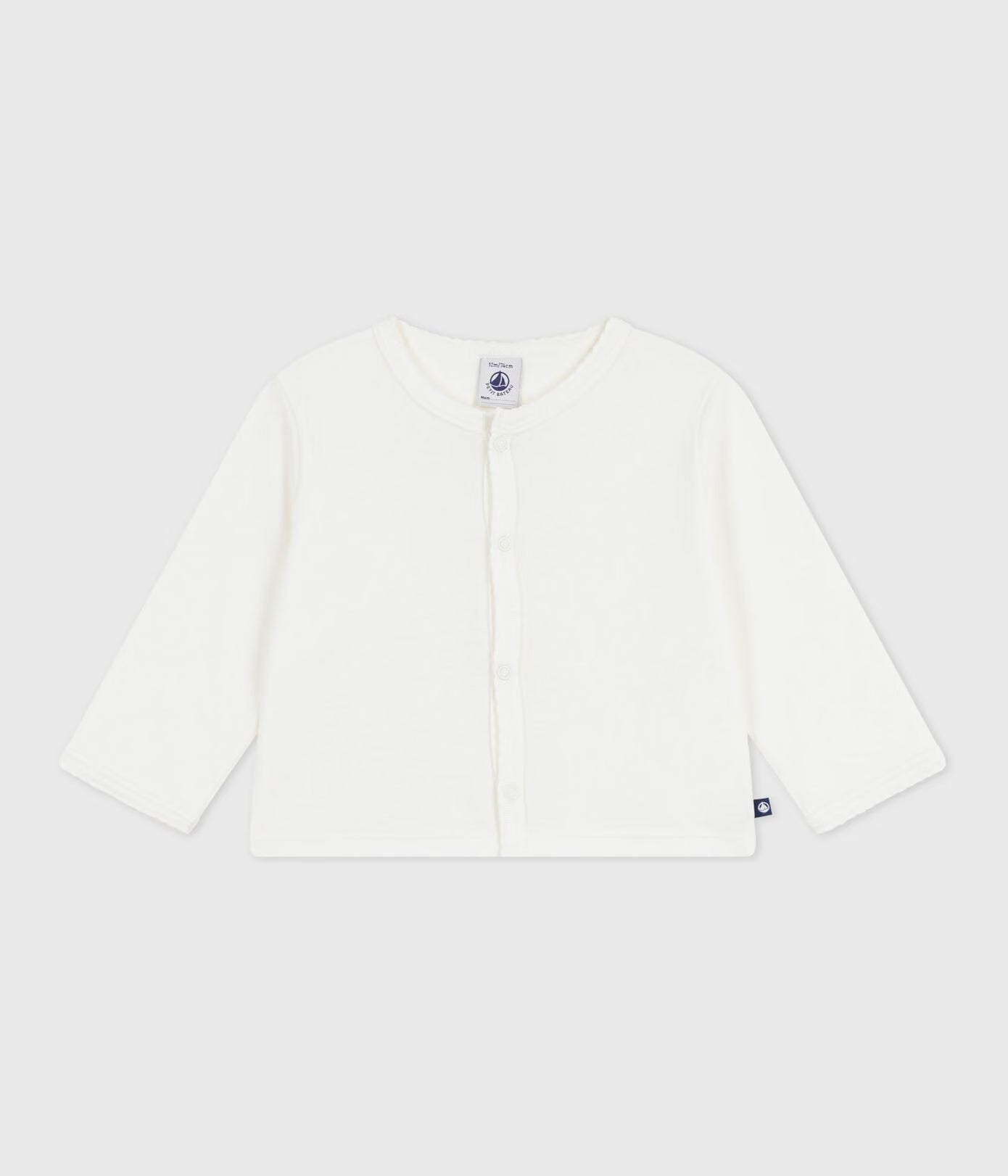 Cardigan en coton uni - Petit Bateau