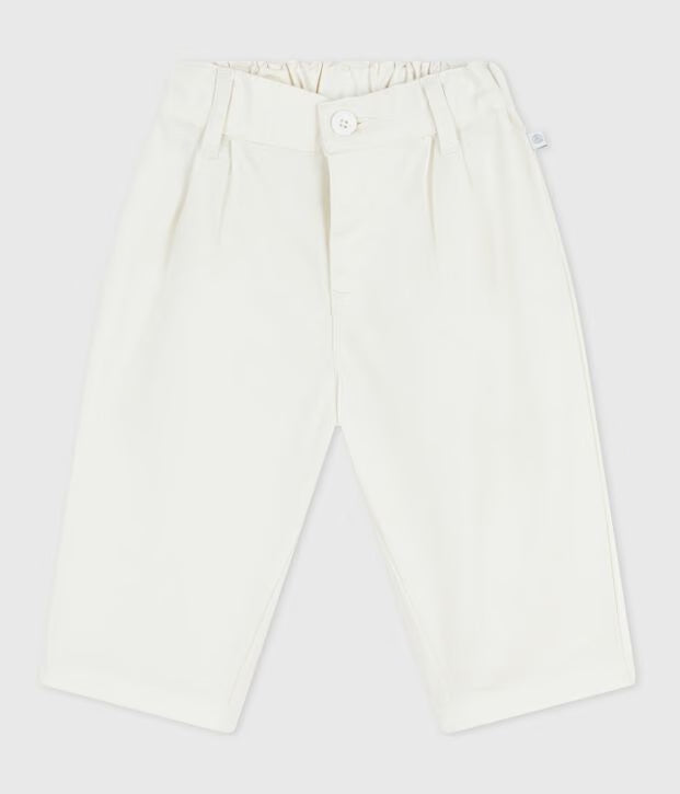 Pantalon bébé en serge uni
