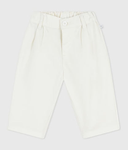 Pantalon bébé en serge uni