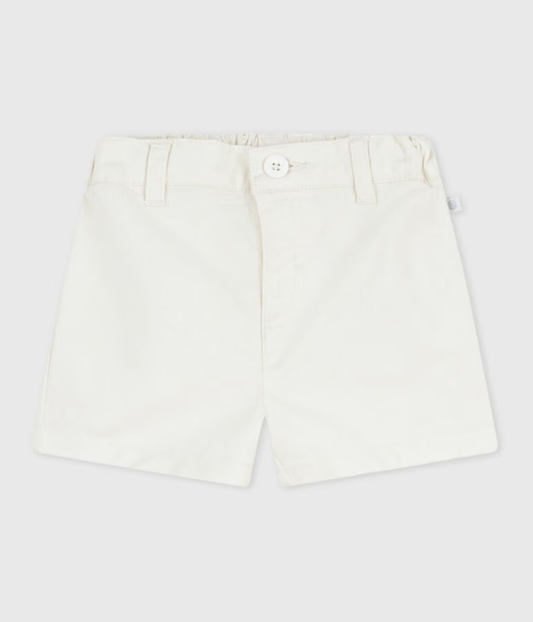 Short bébé en coton uni