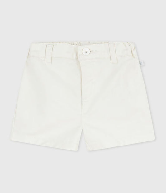 Short bébé en coton uni