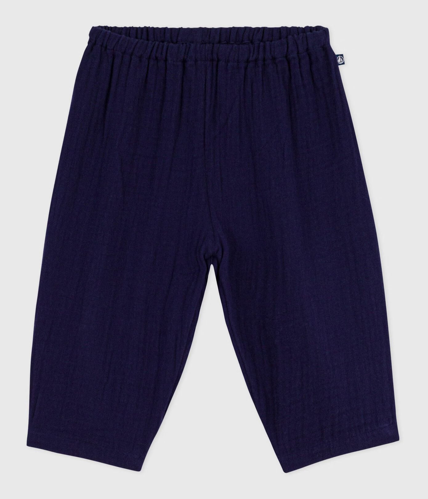 Pantalon bébé en gaze de coton uni