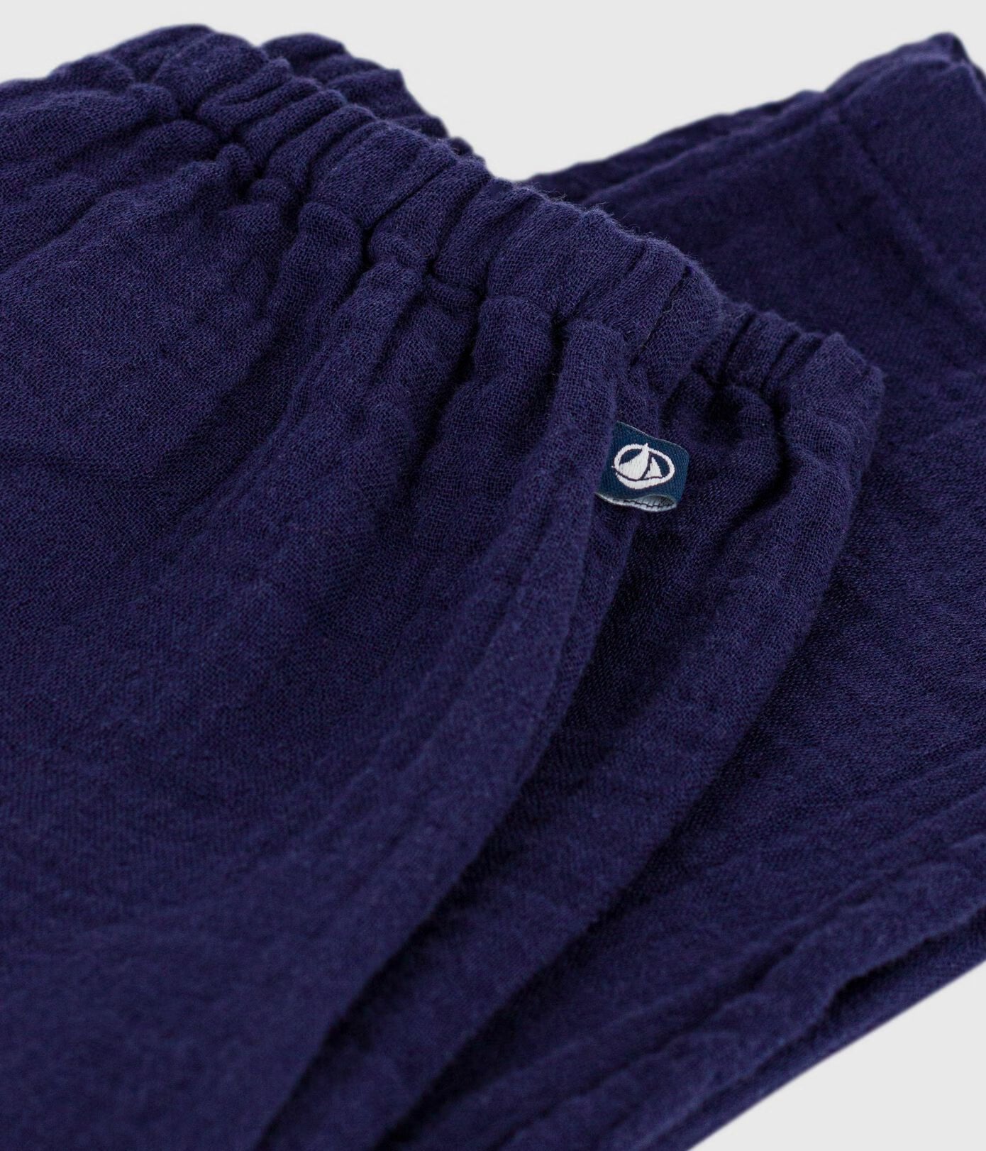 Pantalon bébé en gaze de coton uni