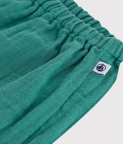 Pantalon bébé en gaze de coton uni