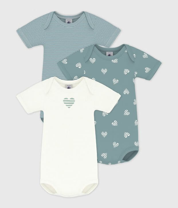 Lot de 3 bodies US manches courtes