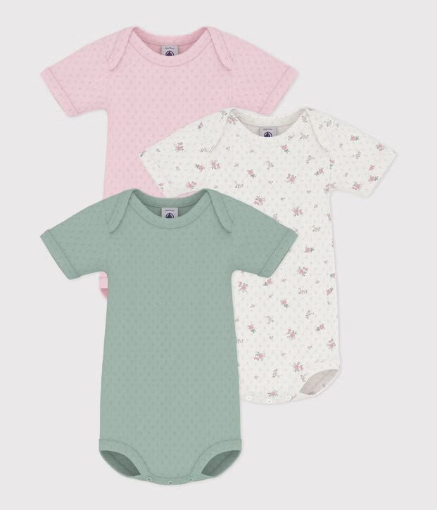 Lot de 3 bodies US manches courtes