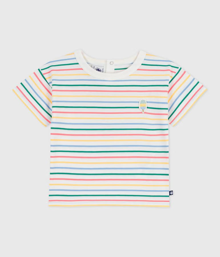 Tee-shirt bébé en coton manches courtes