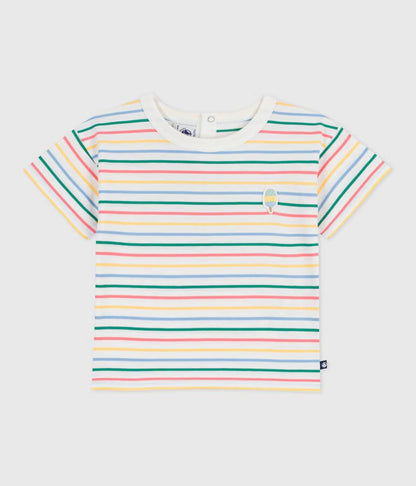Tee-shirt bébé en coton manches courtes