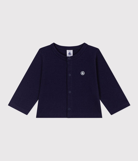 Cardigan en coton uni - Petit Bateau