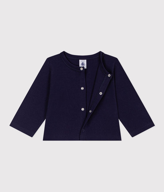 Cardigan en coton uni - Petit Bateau