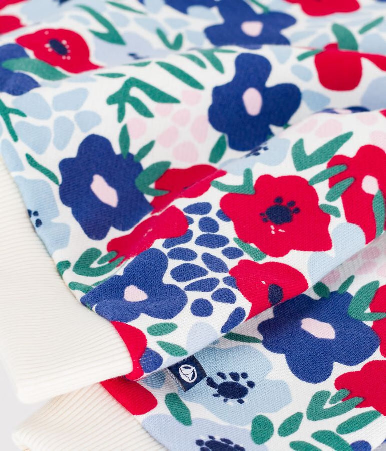 Sweatshirt bébé en coton à motif