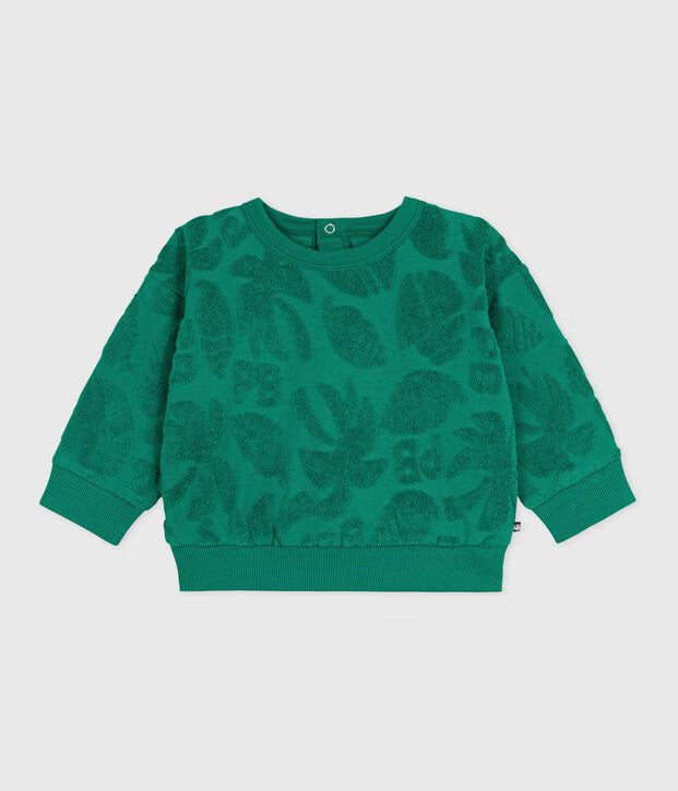 Sweatshirt bébé en coton à motif
