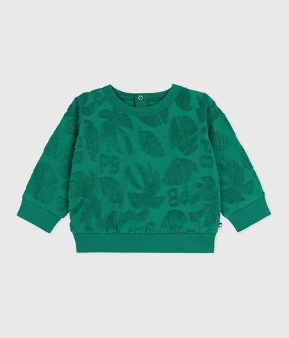 Sweatshirt bébé en coton à motif