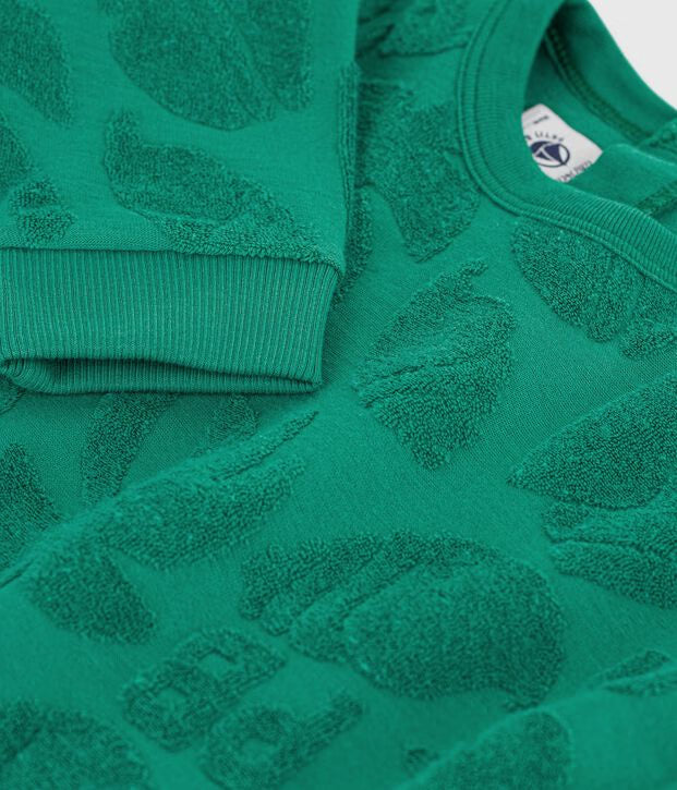 Sweatshirt bébé en coton à motif