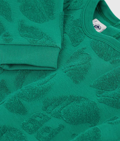 Sweatshirt bébé en coton à motif