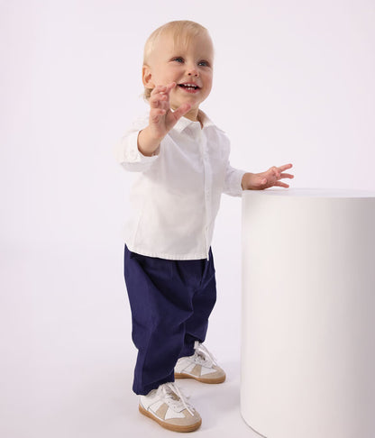 Pantalon bébé en serge uni