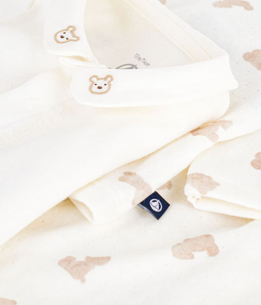 Ensemble long 3 pièces bébé en coton