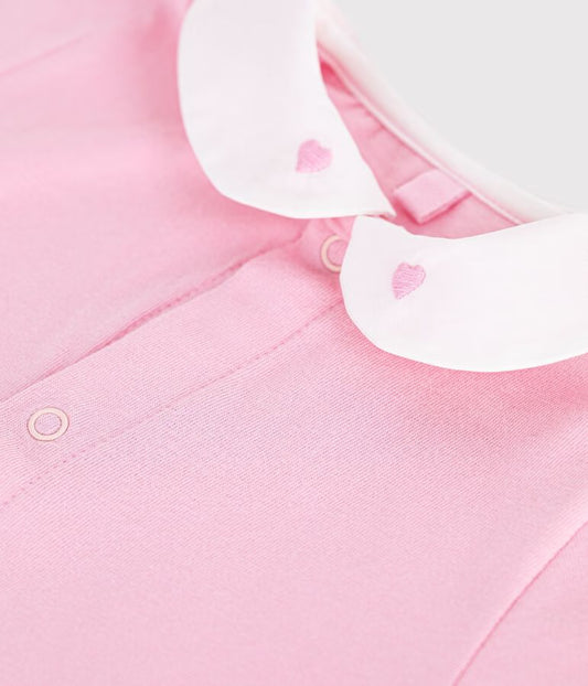 Combinaison courte bébé en coton