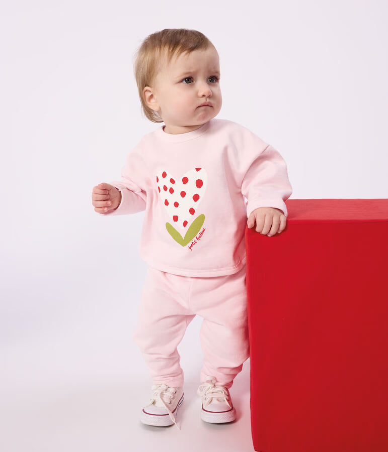 Pantalon de jogging bébé en coton uni
