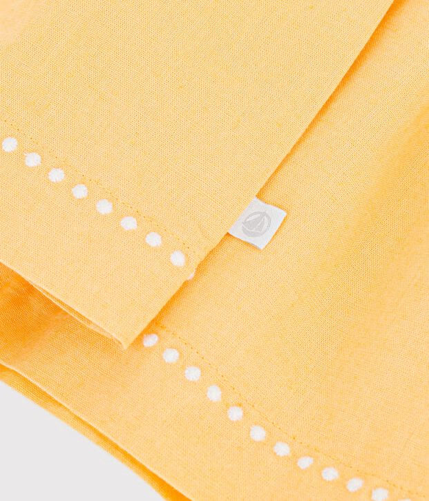 Robe manches courtes coton et lin
