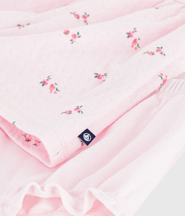 Robe bébé en coton avec son bloomer