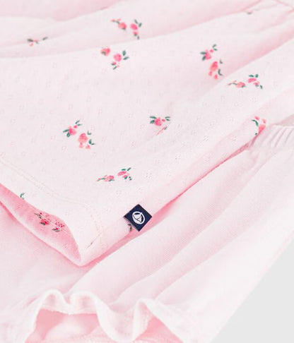 Robe bébé en coton avec son bloomer