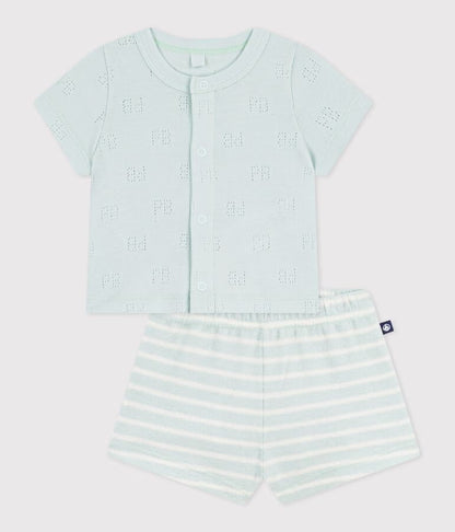 Ensemble court 2 pièces bébé en coton