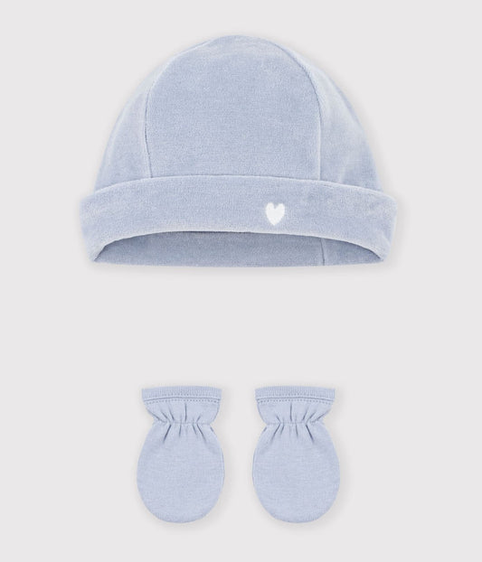 Lot de bonnet et moufles bébé