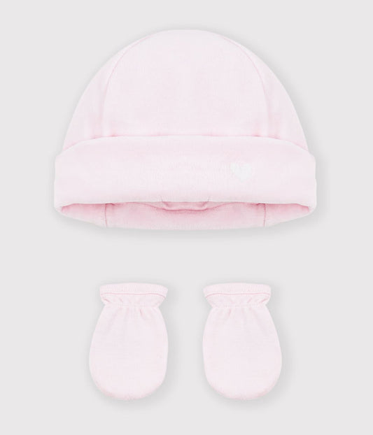 Lot de bonnet et moufles bébé