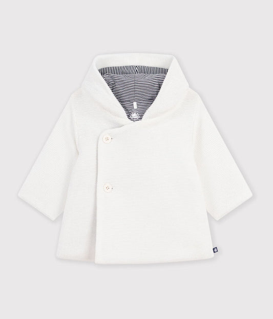 Veste bébé ouatinée en tricot