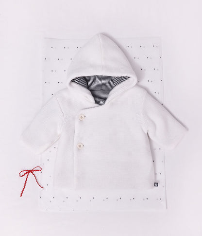Veste bébé ouatinée en tricot